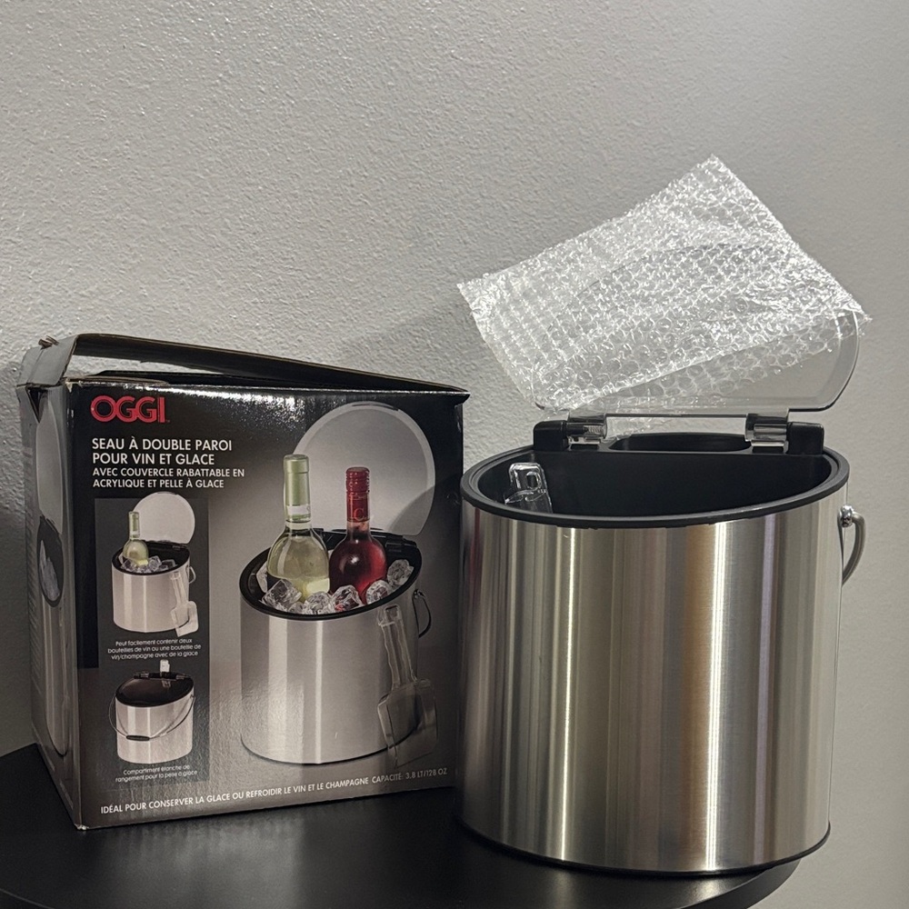 Oggi Stainless Steel Ice Bucket with Lid